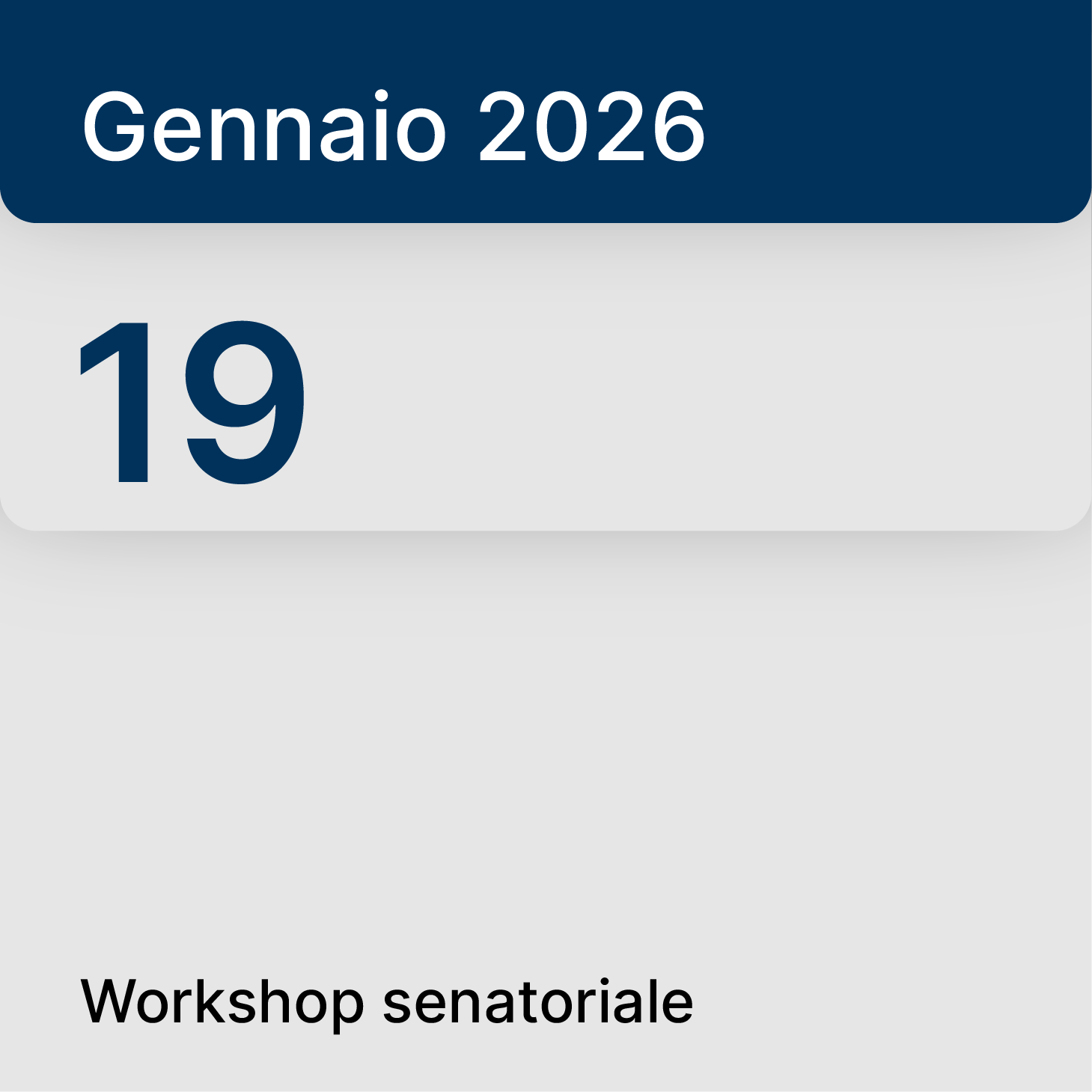 20 ottobre 2025, Roma – Workshop senatoriale: stato avanzamento lavori